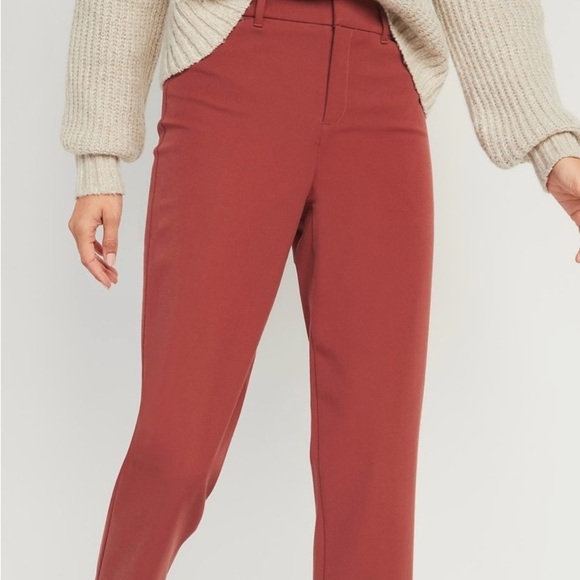 Old Navy Pants - Old Navy Copper Moon High Waisted Pixie Straight Leg Ankle Pants